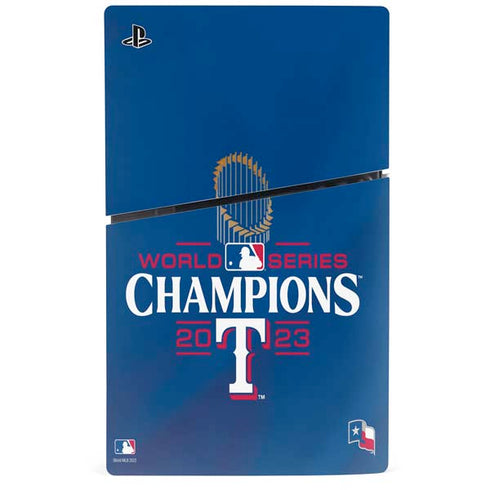 2023 World Series Champions Texas Rangers PS5 Slim Digital Edition Console Skin